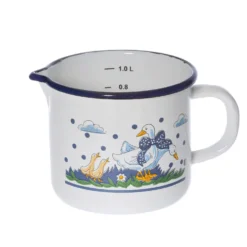 Milchtopf Ø 14 cm mit Ausguss Gänseglück KARL KRÜGER