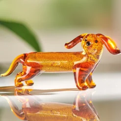 Miniaturfigur Glas "Dackel"