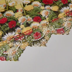 Mitteldecke Blüten Makrameespitze 85x85 cm