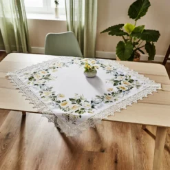 Mitteldecke "Rosenranke", 85x85 cm Eldo