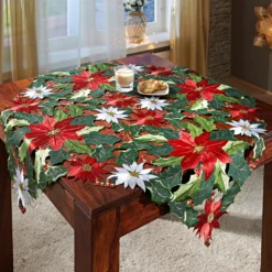 Mitteldecke "Weihnachtsstern", 85 x 85 cm