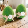 Moos-Eier aus Keramik 2er-Set Eldo