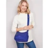 Nylon-Umhängetasche "Inga" mit RFID-Schutz marine