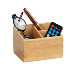 Organizer „Terra“ mit 3 Fächern, 2er Set, Bambus WENKO