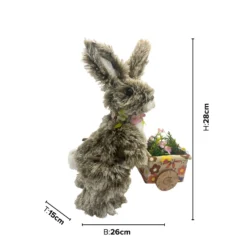 Osterdeko Hase mit Schubkarre "Strubbel" Eldo