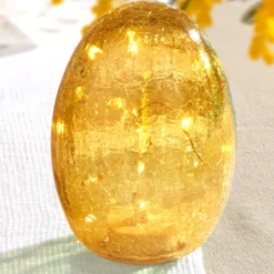 Osterdeko LED-Ei gelb Eldo