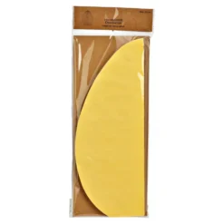 Osterdeko Osterei mit Wabenstruktur aus Papier Gelb