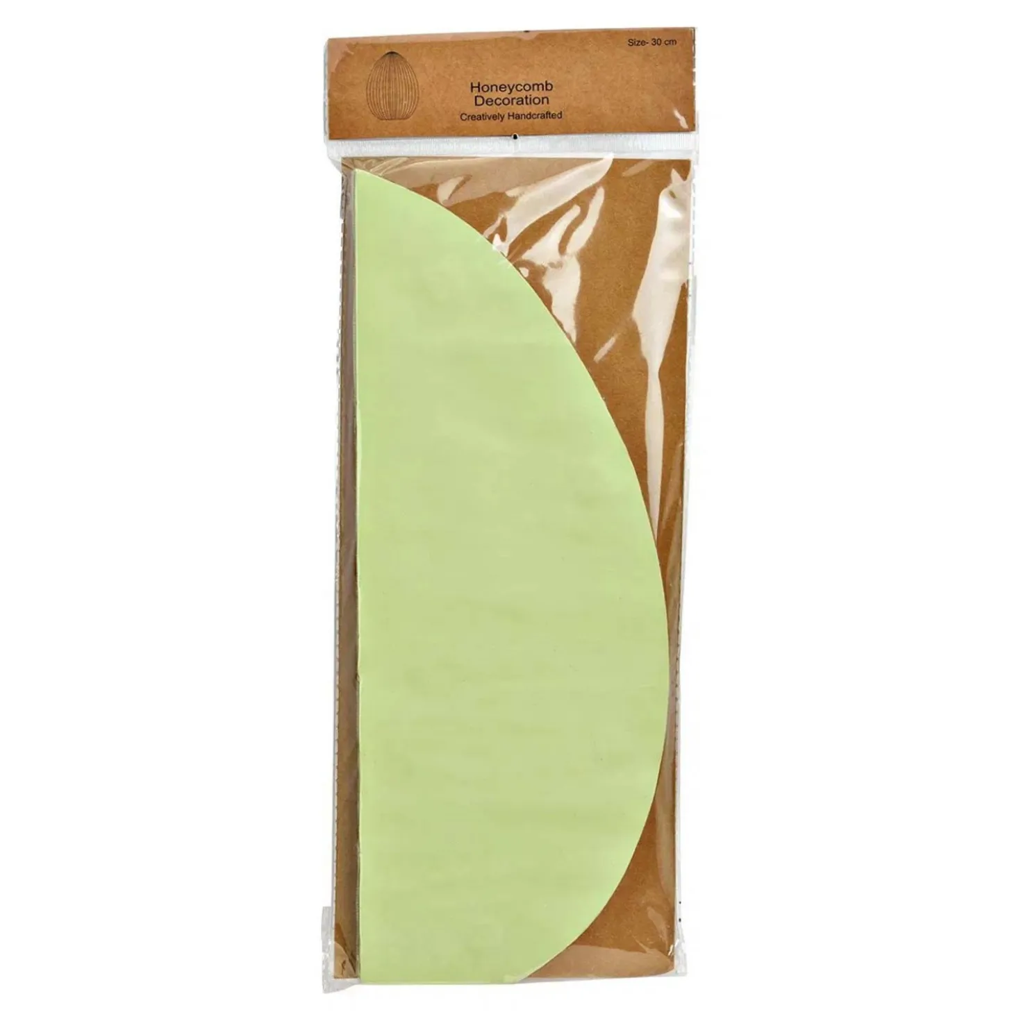 Osterdeko Osterei mit Wabenstruktur aus Papier Grün
