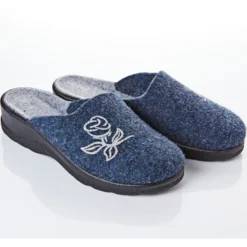 Pantoffel "Cara" blau