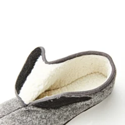 Pantoffel dunkelgrau