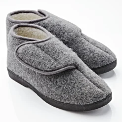 Pantoffel dunkelgrau