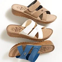 Pantolette "Else" blau