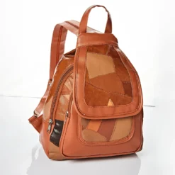 Patchwork Rucksack cognac