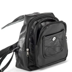 Patchwork-Rucksack schwarz