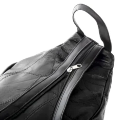 Patchwork-Rucksack schwarz