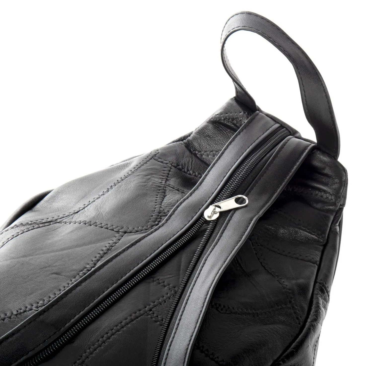 Patchwork-Rucksack schwarz