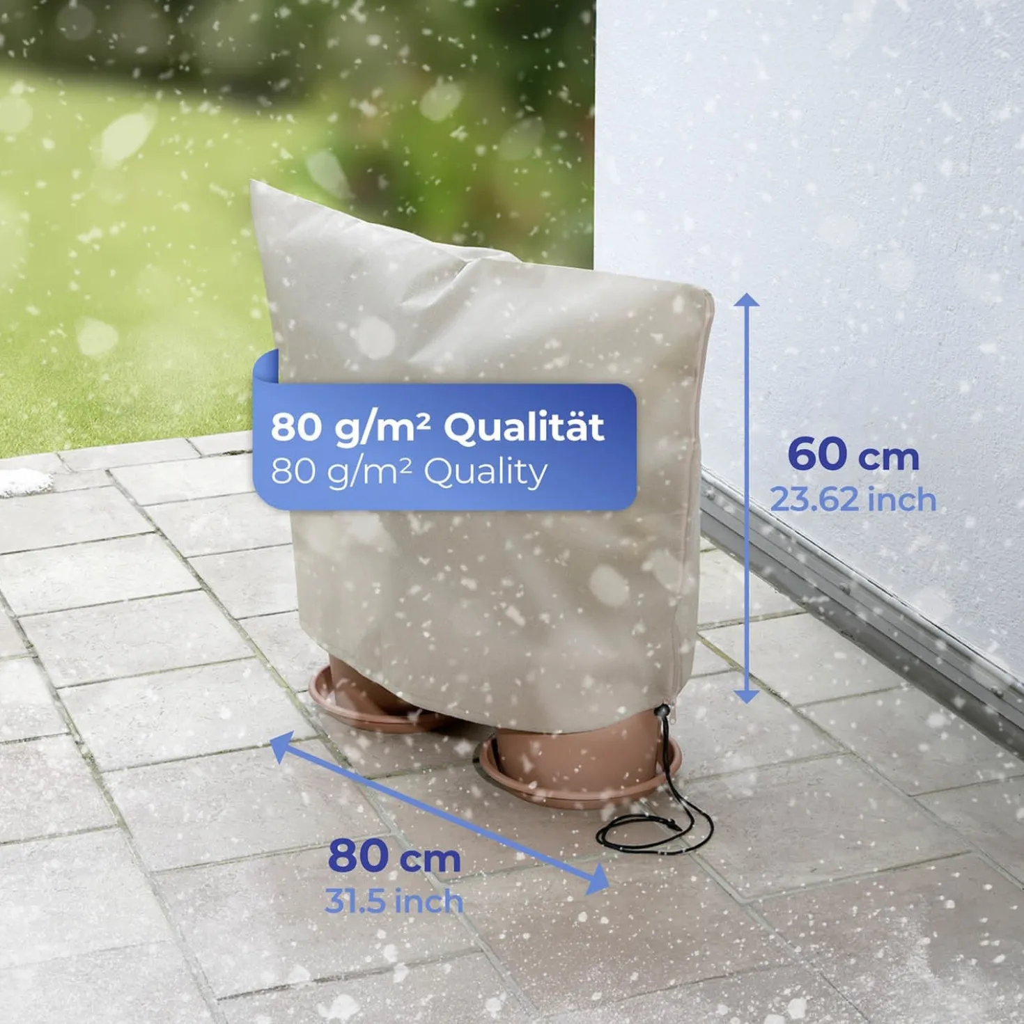 Pflanzenschutz-Vlies 3er Pack 80×60 cm MAXIMEX