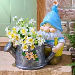 Pflanztopf Gartenzwerg "Frühling" mit Gießkanne Gainsborough