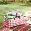 Picknickkorb isoliert & faltbar Basilico