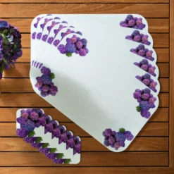 Platzset "Hortensie" Basilico, 12-tlg.
