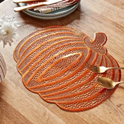 Platzset "Kürbis" goldfarben 4er-Set Eldo