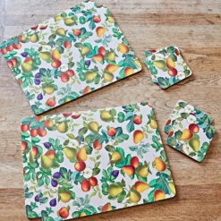 6 Platzsets + 6 Untersetzer "Früchte" 12er-Set Eldo