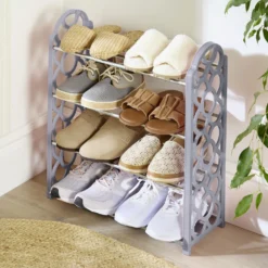 Platzspar-Schuhregal für 8 Paar Schuhe Clarsen