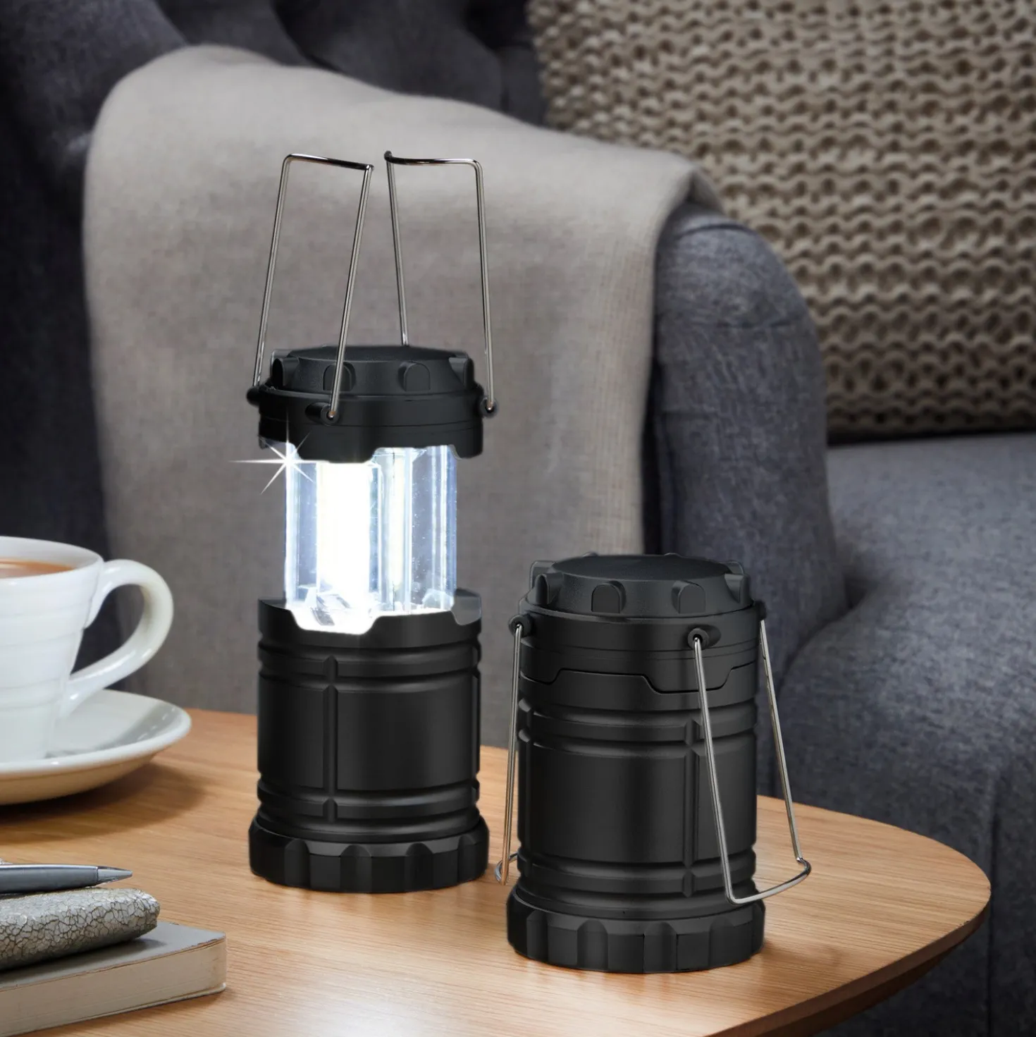 Pop-Up Notfall-Leuchte 2er-Set