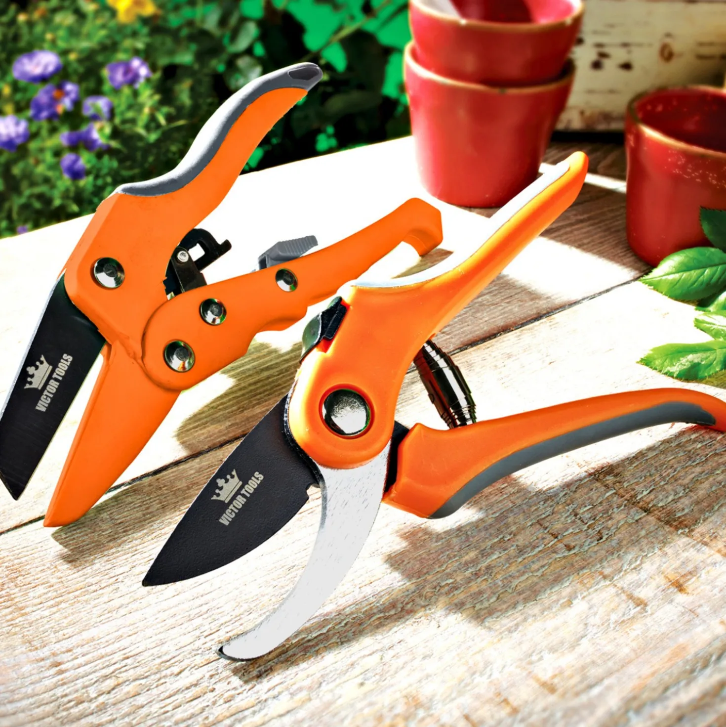 Profi-Gartenscheren 2er-Set Victor Tools