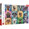 Puzzle 1000 Teile "Lustige Hunde Porträts"