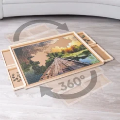 Puzzletisch 360° drehbar mit 4 Schubladen für 1000 Teile