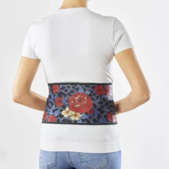 Rückenstütze Leoparden-Blumen S/M