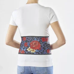 Rückenstütze Leoparden-Blumen L/XL