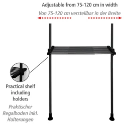 Regalboden Herkules Schwarz WENKO