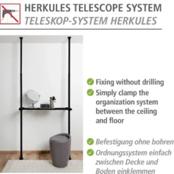 Regalboden Herkules Schwarz WENKO