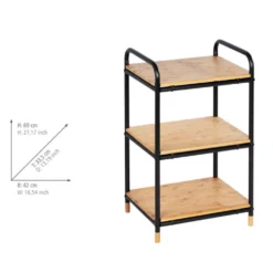 Regal Loft 3 Etagen aus Bambus WENKO
