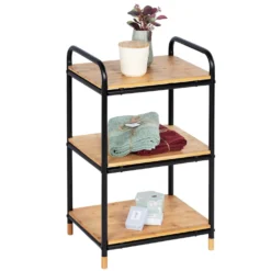Regal Loft 3 Etagen aus Bambus WENKO