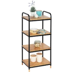Regal Loft 4 Etagen aus Bambus WENKO