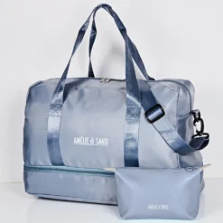 Reisetasche inkl. Kosmetiktasche hellblau Amélie di Santi