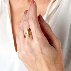 Ring "Kolibri" vergoldet