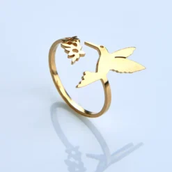 Ring "Kolibri" vergoldet