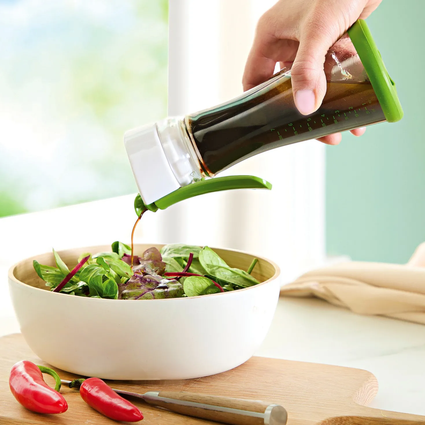 Salatdressing-Mixer Karaffe