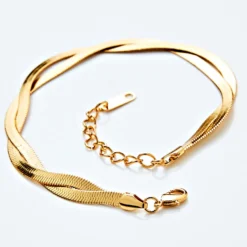 Schlangen-Armband goldfarben