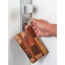 Schlüsseletui Patchleder cognac