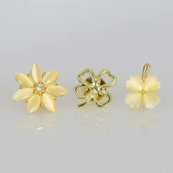 Schmuck-Verschlüsse "Blüten 3er-Set
