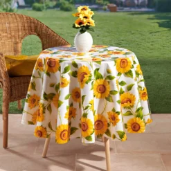 Schondecke "Sonnenblumen", Ø 140 cm