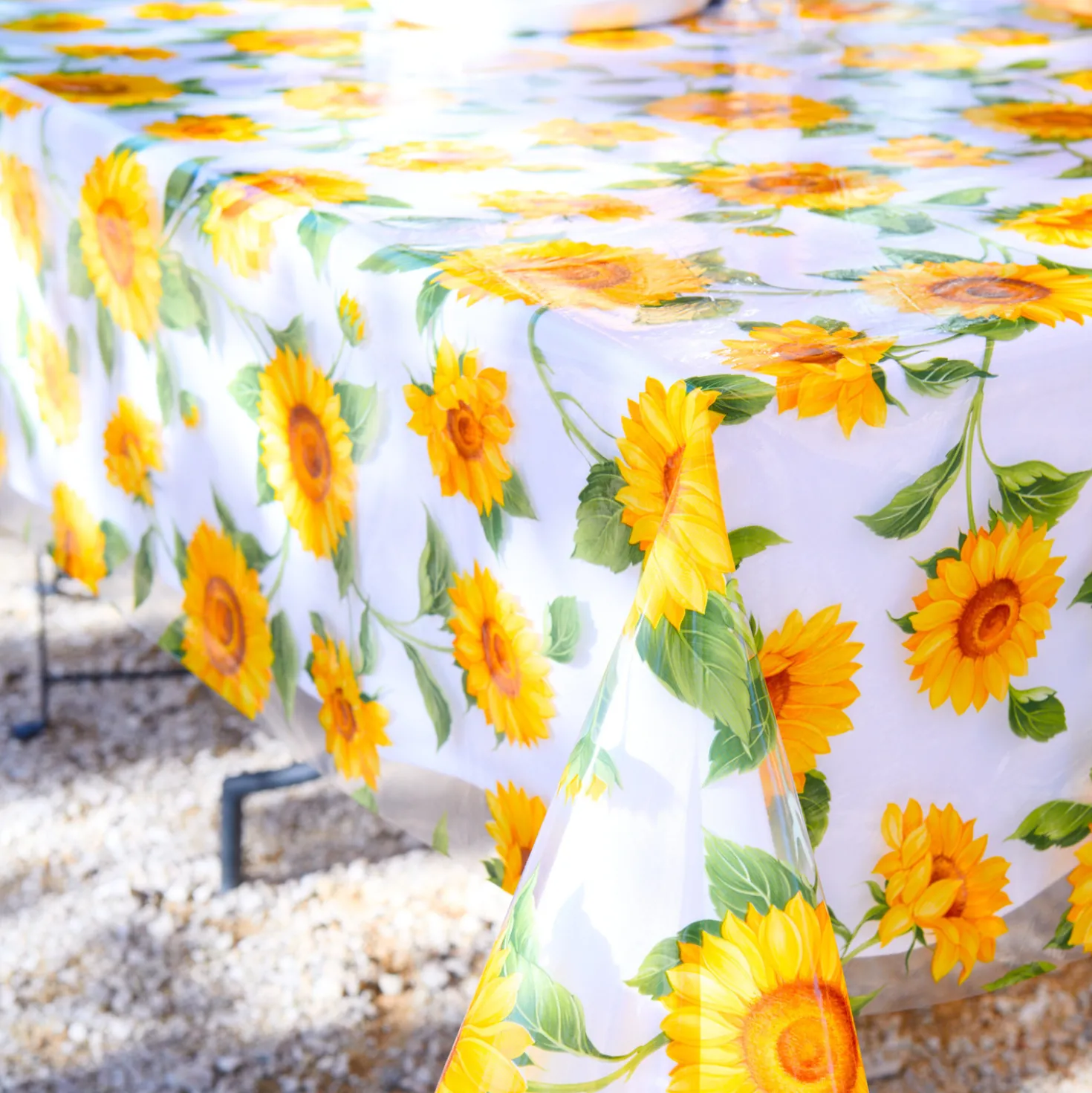 Schondecke "Sonnenblumen", 140x110cm