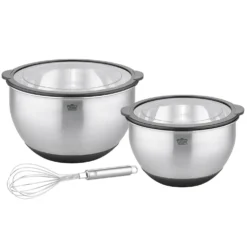 Schüssel-Set „Primo“ 5-tlg. mit Deckeln & Schneebesen GSW