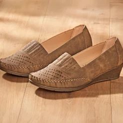 Schuh "Agnes" taupe
