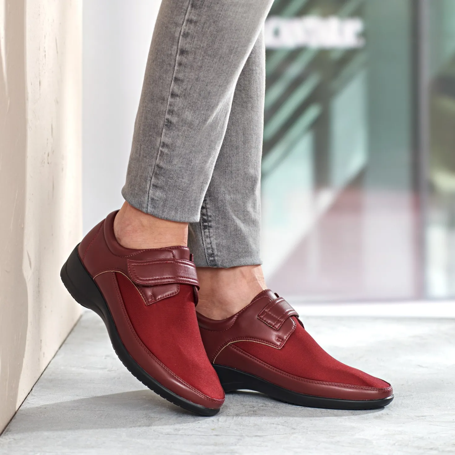 Schuh "Luisa" bordeaux